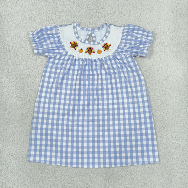 RTS Matching clothing kids thanksgiving embroidery short sleeve clothes-2026.10.14