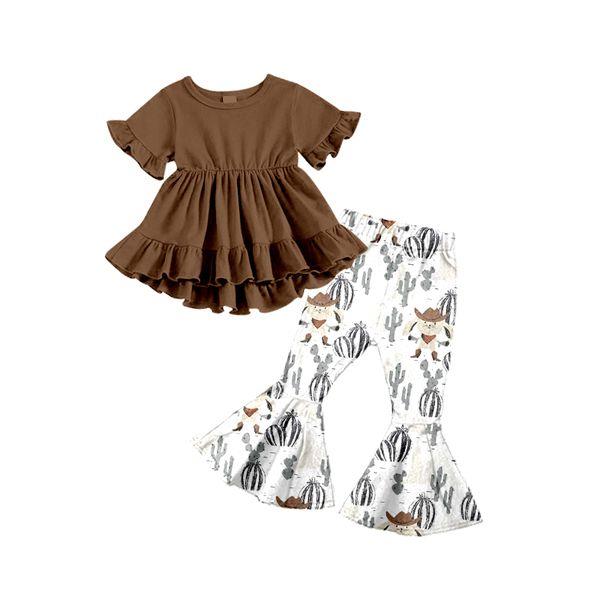 GSPO0242 baby girl clothes brown fall spring outfits