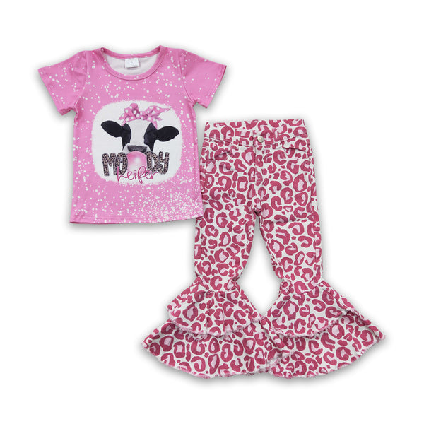 GSPO0444 baby girl clothes moody outfits bell bottom outfit