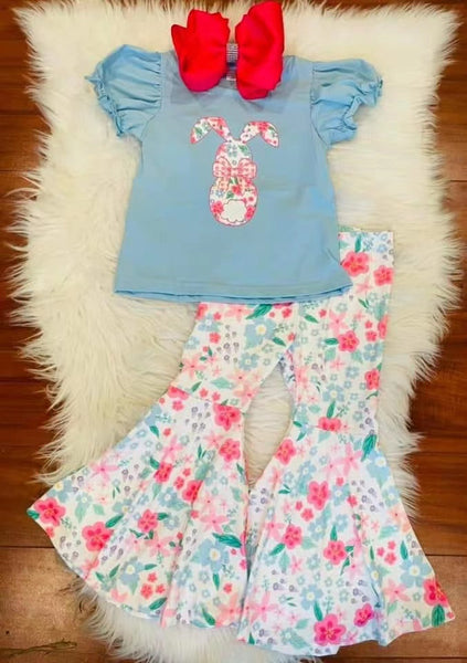 GSPO0460 baby girl clothes boutique easter outfit bunny easter outfits