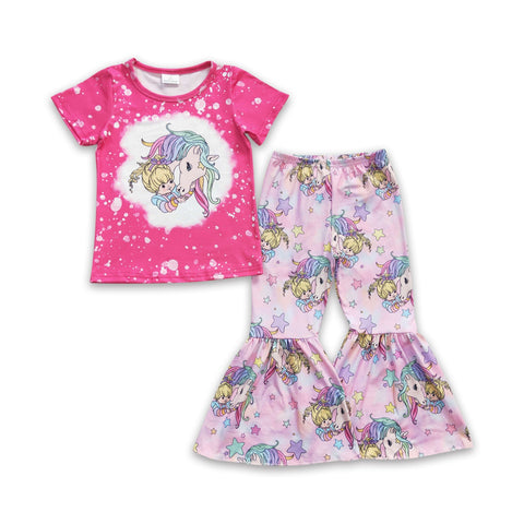 GSPO0465 kids clothes girls mermaid cartoon fall spring set