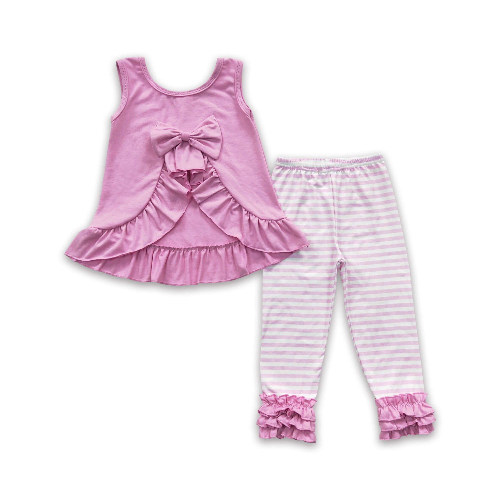 GSPO0507 kids clothes girls pink fall spring outfit