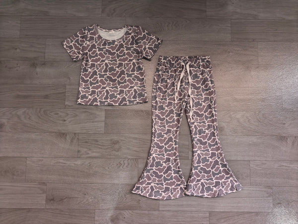 no MOQ GSPO1889 pre-order  toddler girl clothes camo girl spring fall pants set outfit-real pic 2026.8.4