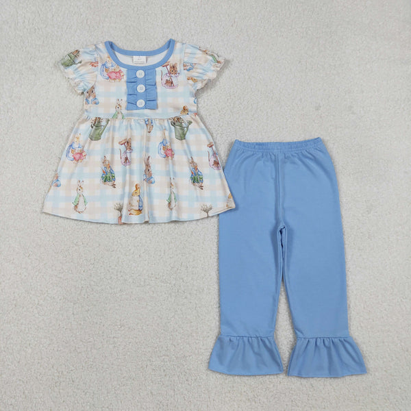 GSPO2094 RTS toddler girl clothes rabbit girl easter set