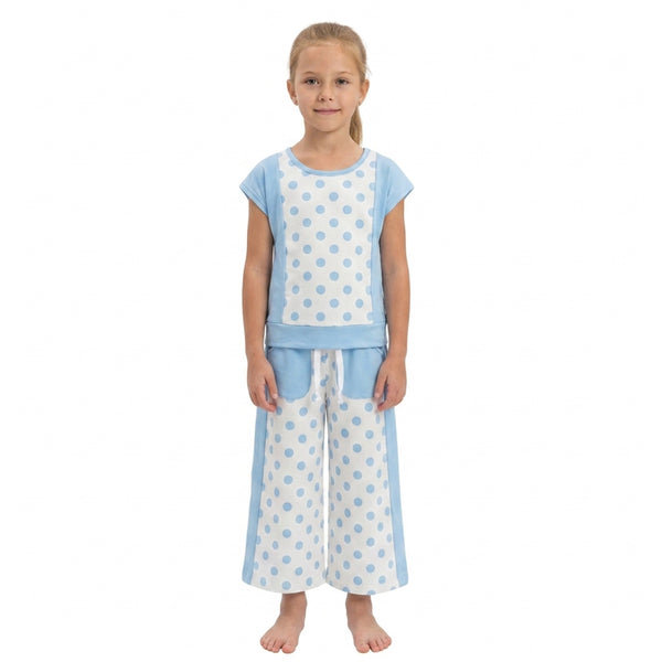 RTS GSPO2334 toddler girl clothes polka dot print girl winter set yoga clothes