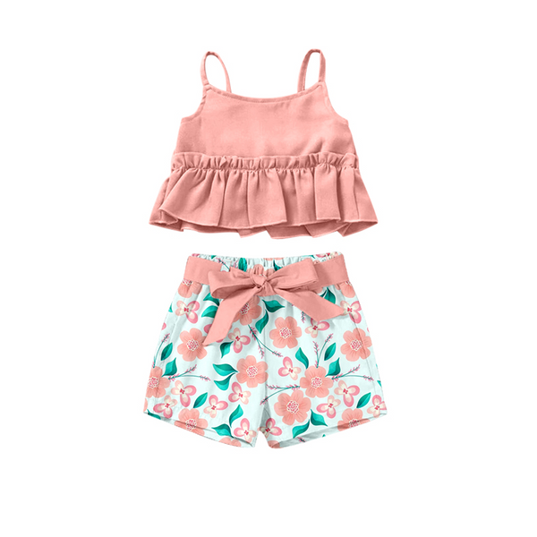 GSSO0196 kids clothes girls floral summer outfits-promotion 2024.6.15 $5.5