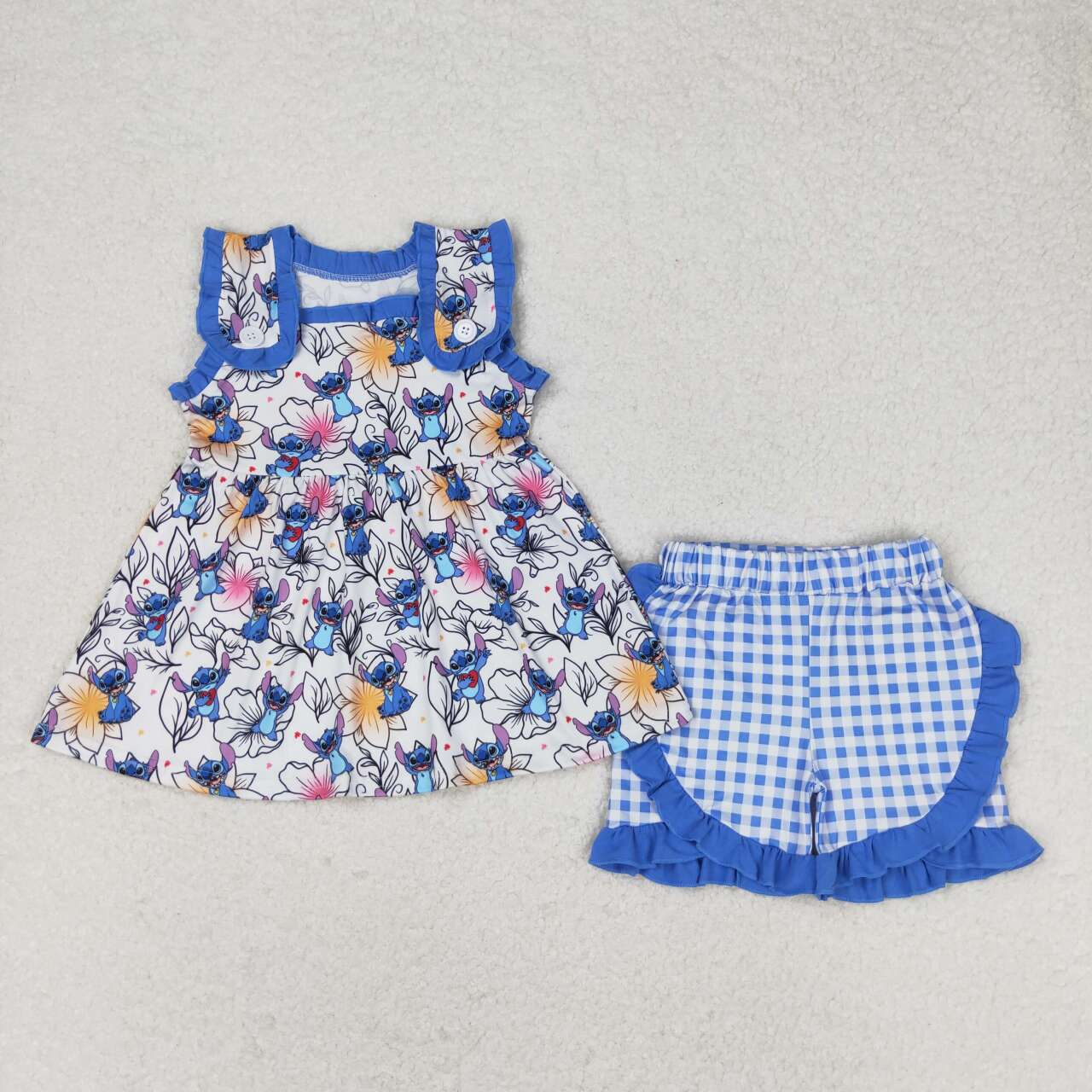 GSSO1040 RTS baby girl clothes cartoon toddler girl summer outfits