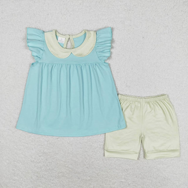 RTS Matching clothes toddler clothes  color  print set girls summer clothing-2026.3.19