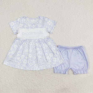 GSSO1070 RTS baby girl clothes daddy?¡¥s girl toddler girl summer outfits father's day clothes