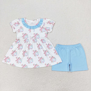 GSSO1225 RTS baby girl clothes bird toddler girl summer outfit