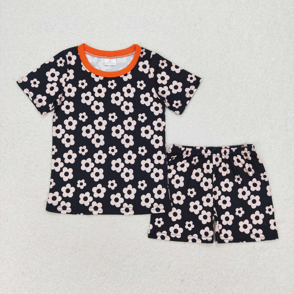 GSSO1359 RTS baby girl clothes flower toddler girl summer outfit