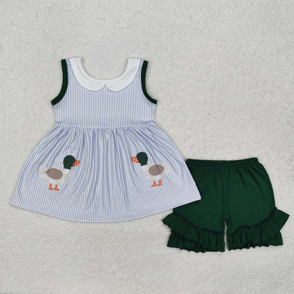 GSSO1658 RTS baby girl clothes mallard  toddler girl summer outfit