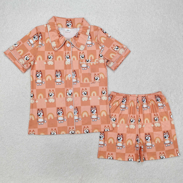 RTS Mummy and me matching clothes cartoon dog summer pajamas set