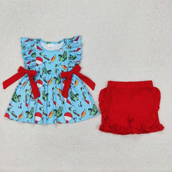 RTS kids matching clothing fish red kids summer matching clothes