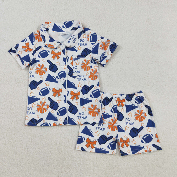 GSSO2675 RTS baby girl clothes go team toddler girl summer outfit