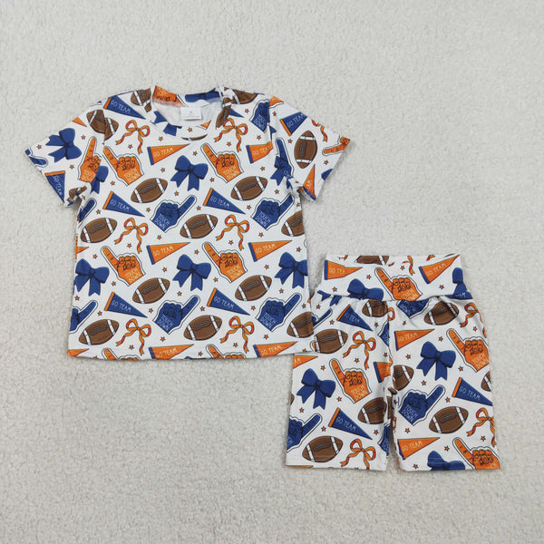 RTS kids matching clothing state bow  print clothing baby girl summer clothing-2026.2.4