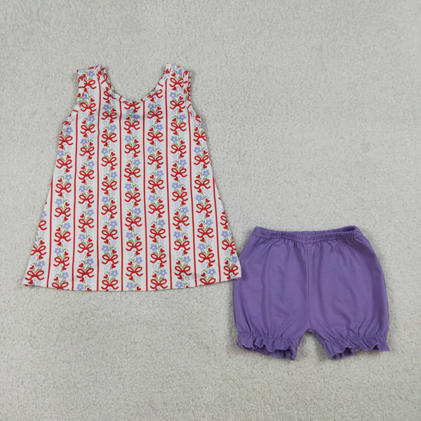 GSSO2785 RTS baby girl clothes bows toddler girl summer outfit