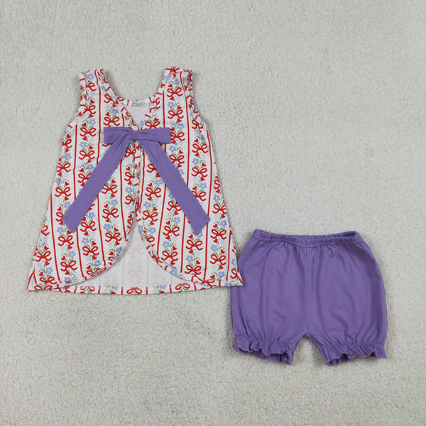 GSSO2785 RTS baby girl clothes bows toddler girl summer outfit
