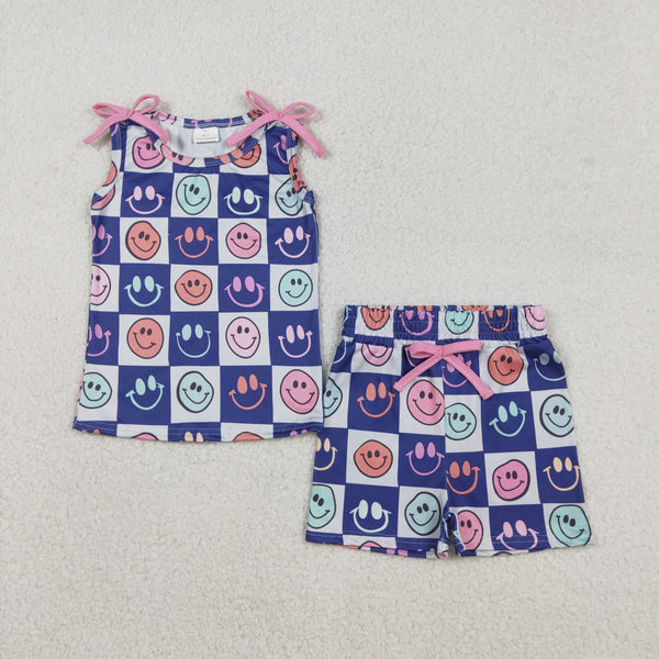 GSSO2831 RTS baby girl clothes smile toddler girl summer outfit