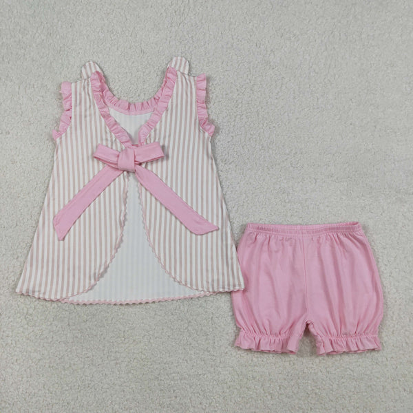GSSO2924 RTS girl clothes rabbit embroidery easter clothes toddler girl summer outfit