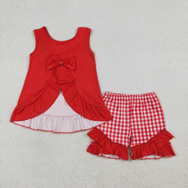 RTS GSSO3009 baby girl clothes food print toddler girl summer outfit