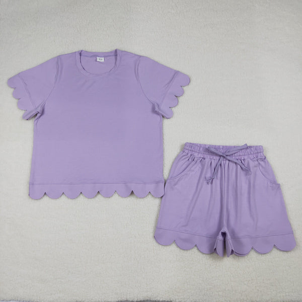 RTS Matching Adult clothes solid color print clothing mommy summer clothes-2026.4.11