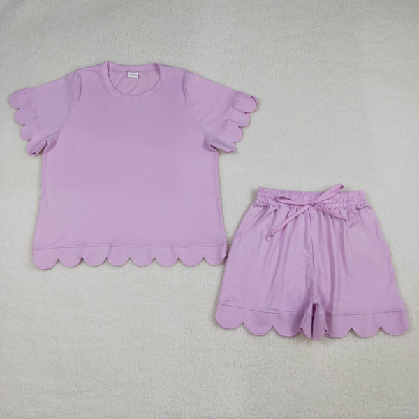 RTS Matching Adult clothes solid color print clothing mommy summer clothes-2026.4.11