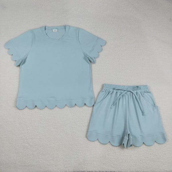 RTS Matching Adult clothes solid color print clothing mommy summer clothes-2026.4.11