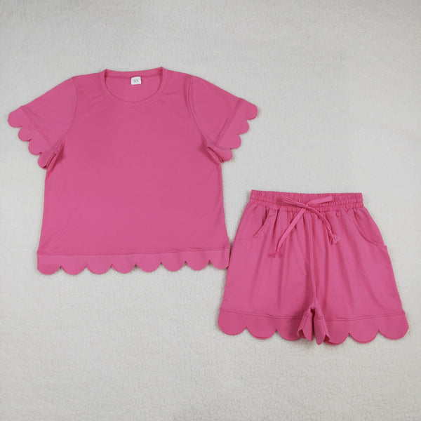RTS Matching Adult clothes solid color print clothing mommy summer clothes-2026.4.11