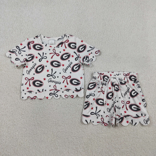 RTS Matching Clothing toddler clothes state print set girls summer clothing-2026.7.23
