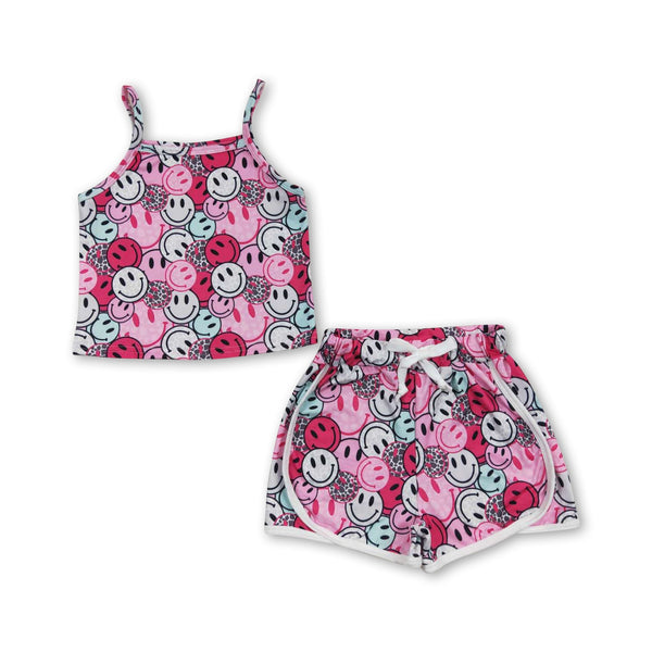 GSSO0340 baby girl clothes summer shorts set