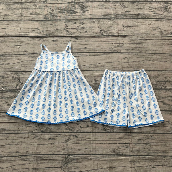 GSSO3416 pre-order kids clothes flower print girl summer outfit  clothing set-real pic 2026.5.4