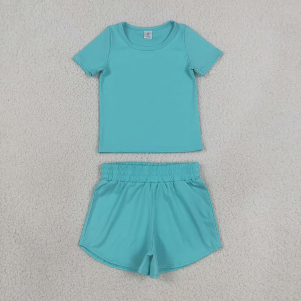 RTS GSSO3768 sports clothes kids girl clothes quick dry summer shorts set