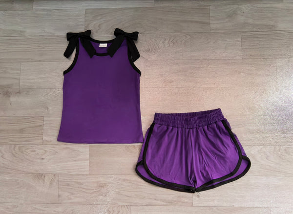 no MOQ GSSO3815 pre-order baby girl clothes purple cotton toddler girl summer outfit-real pic 2026.8.11
