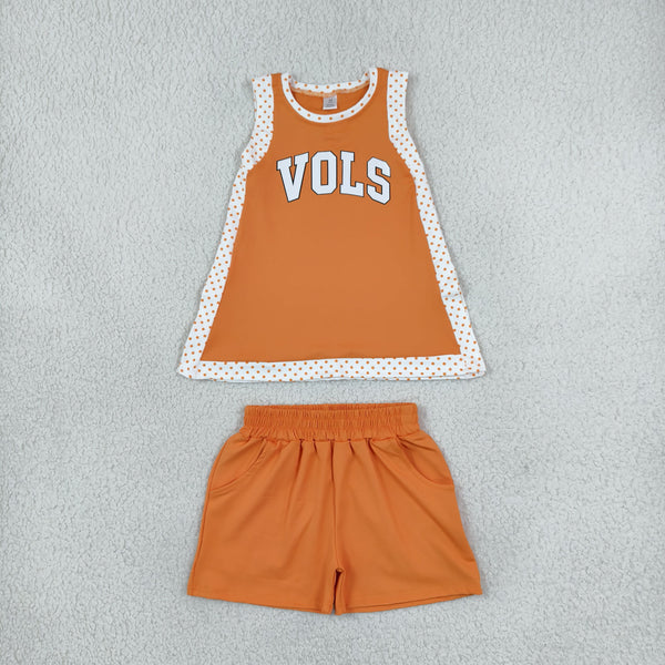 RTS GSSO3852 toddler girl clothes vinyl print sleeveless yoga dress shorts outfit sports clothes