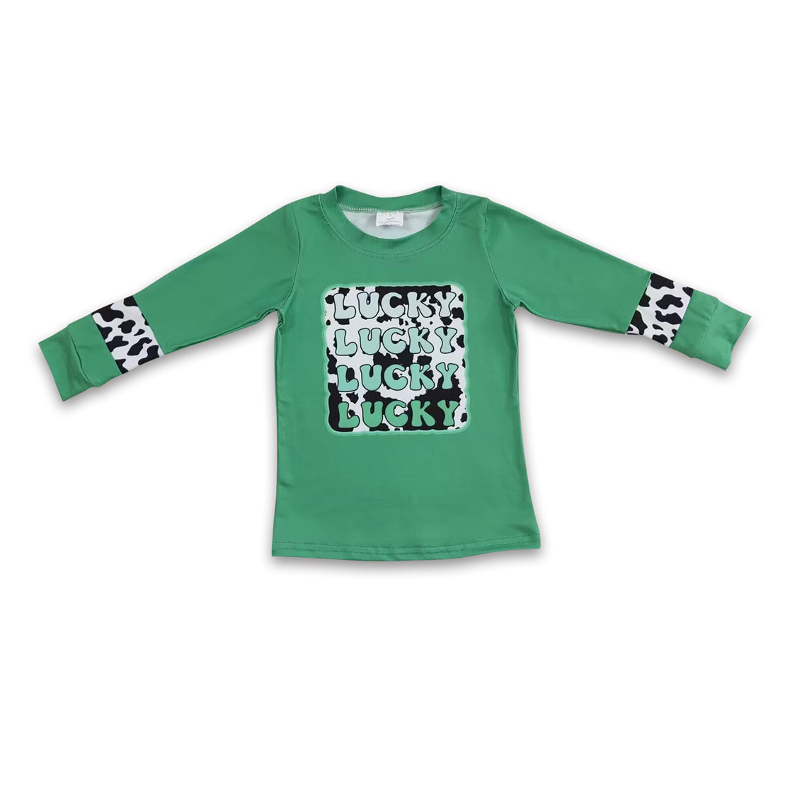 GT0081 baby boy clothes green St. Patrick's Day shirt