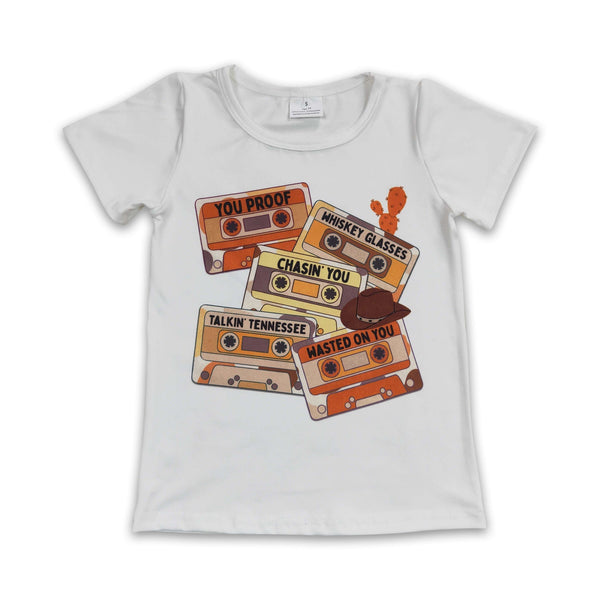 GT0131 kids clothes girls tape summer tshirt