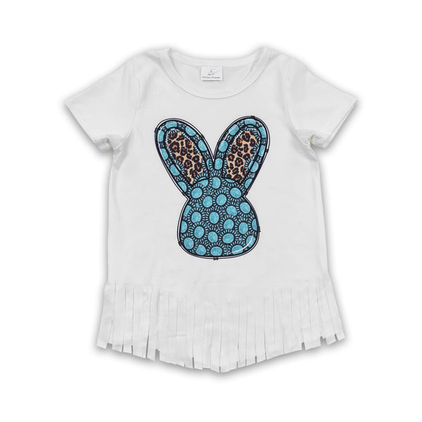 GT0136 kids clothes boys bunny bunny short sleeve easter top