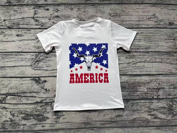 GT0465 pre-order  baby girl clothes american cowboy girl summer top ¡ꡧprint¡ê?