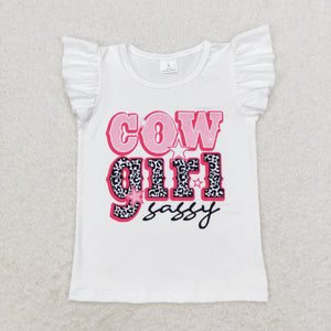 GT0504 RTS baby girl clothes cowgirl baby girl summer tshirt