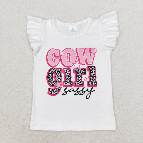 GT0504 RTS baby girl clothes cowgirl baby girl summer tshirt