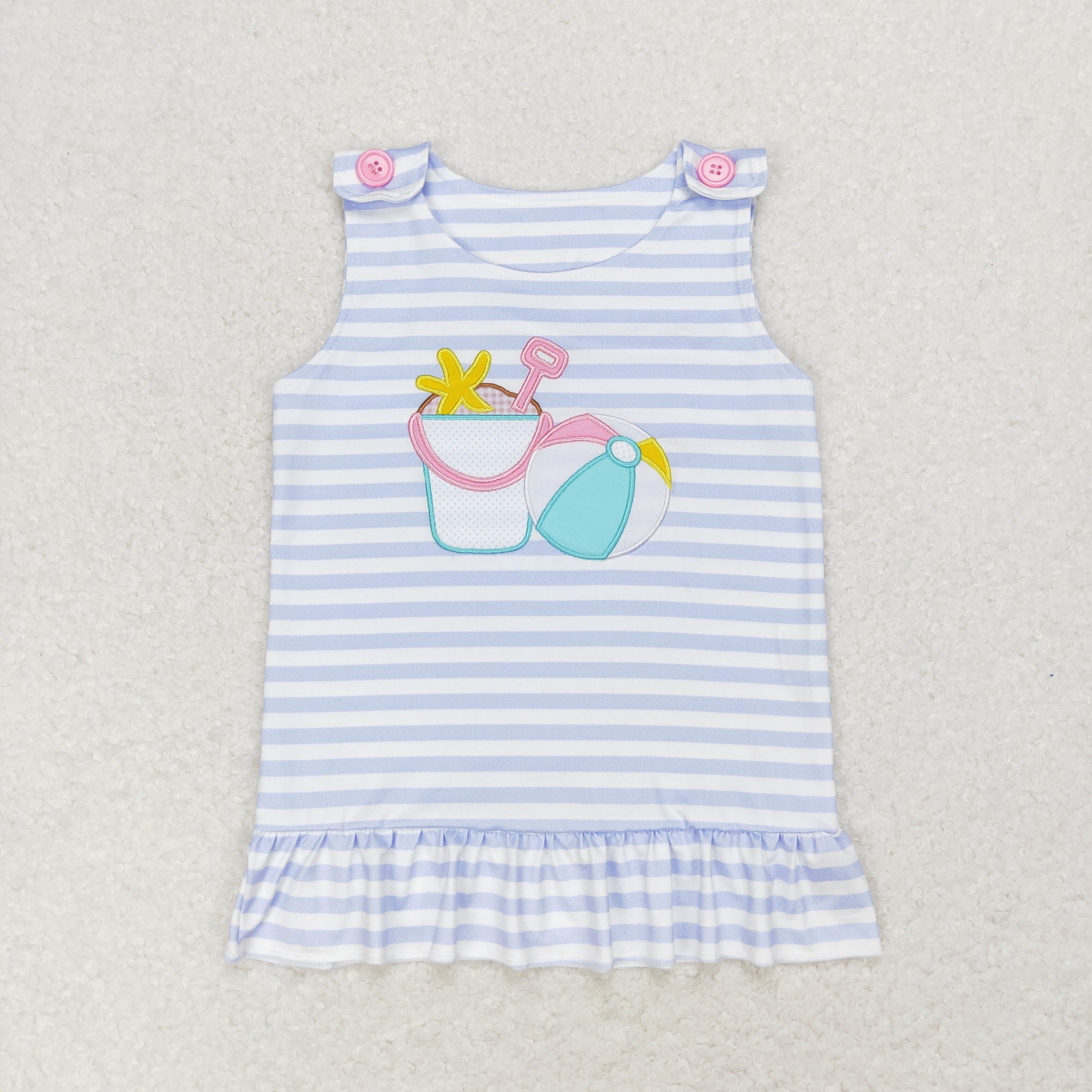 GT0568 RTS baby girl clothes beach girl summer tshirt