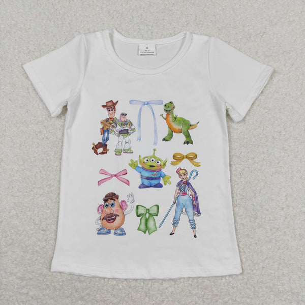 GT0571 RTS baby girl clothes cartoon girl summer tshirt ¡ꡧprint¡ê?1