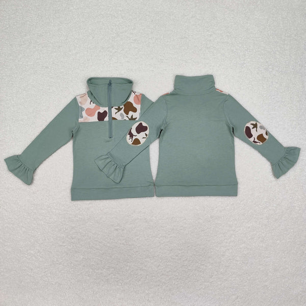 RTS Matching clothing animal camo mixed print kid long sleeve romper top pant fall clothing-2026.9.28