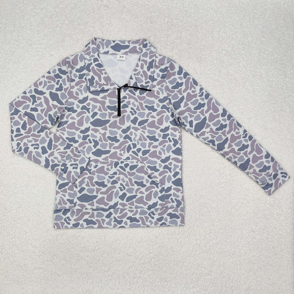 RTS toddler clothes matching grey camo print clothing  mama kids  clothes-2025.10.9