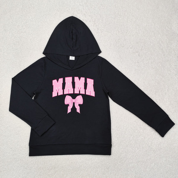 RTS mummy and me matching clothes Mama Mini vinyl hoodie shirt top