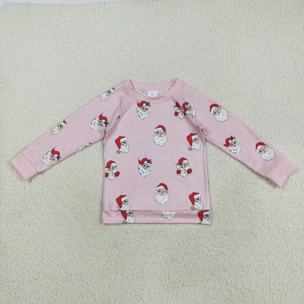 GT1111 RTS toddler girl clothes santa girl christmas winter top shirt