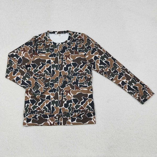 RTS adult clothes matching camo print clothing adult women yoga top-2025.10.17