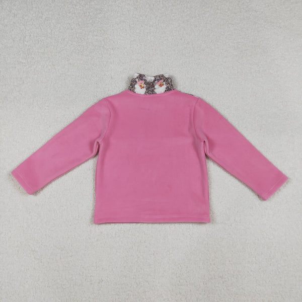 RTS toddler clothes matching clothing baby santa bows print top girls winter pullover-2025.10.11