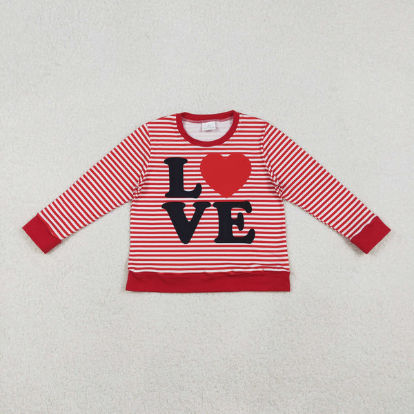 GT1235 RTS girl winter clothes love girl valentines day clothing top